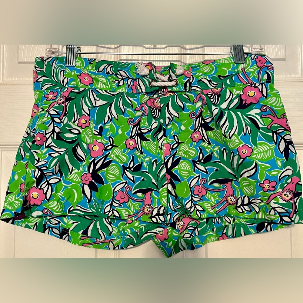 Lilly Pulitzer board shorts size XS monkey print